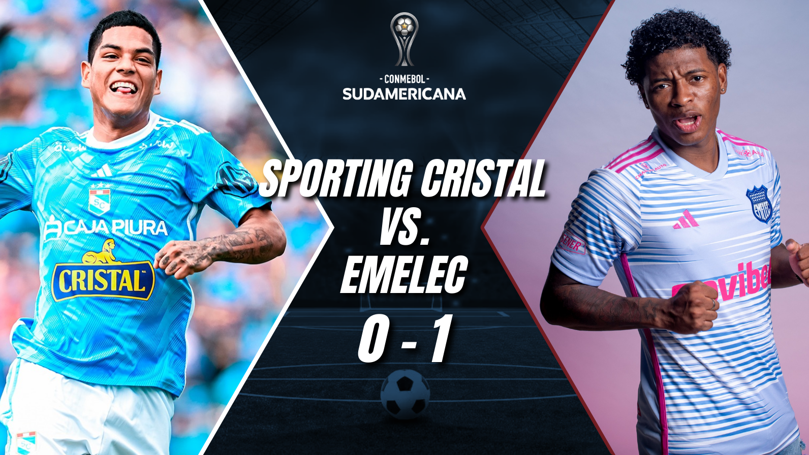 Sporting Cristal cayó 1 a 0 frente a Emelec en el Estadio Nacional