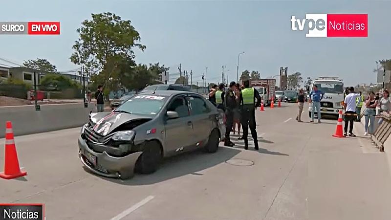 vía expresa sur surco accidente señora