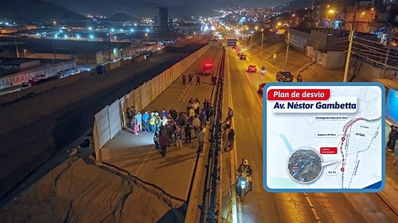 nestor gambeta ventanilla mtc rutas desvío