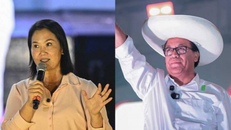 Keiko Fujimori y Roberto Sánchez