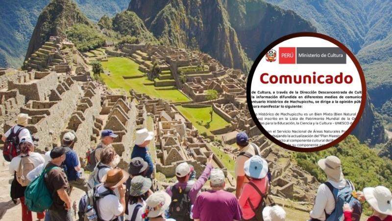 Ministerio de Cultura machu Picchu