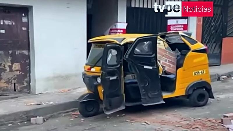 sismo mototaxi independencia