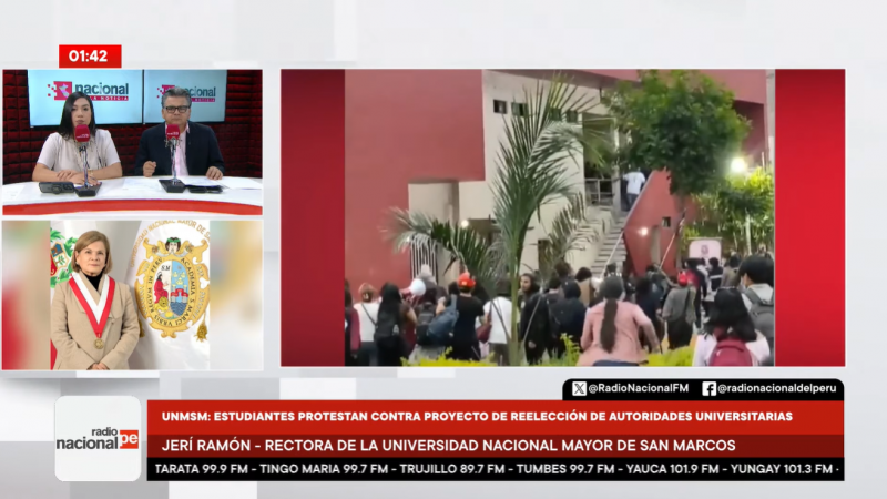 Protestas Reelección UNMSM