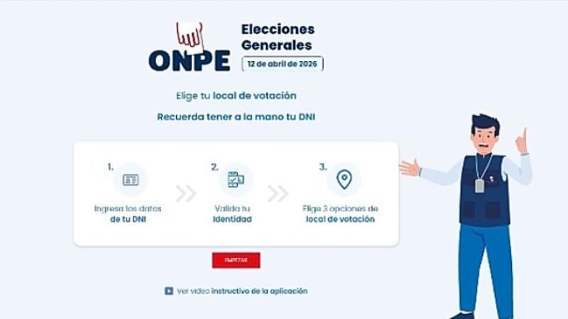 ONPE votación voto