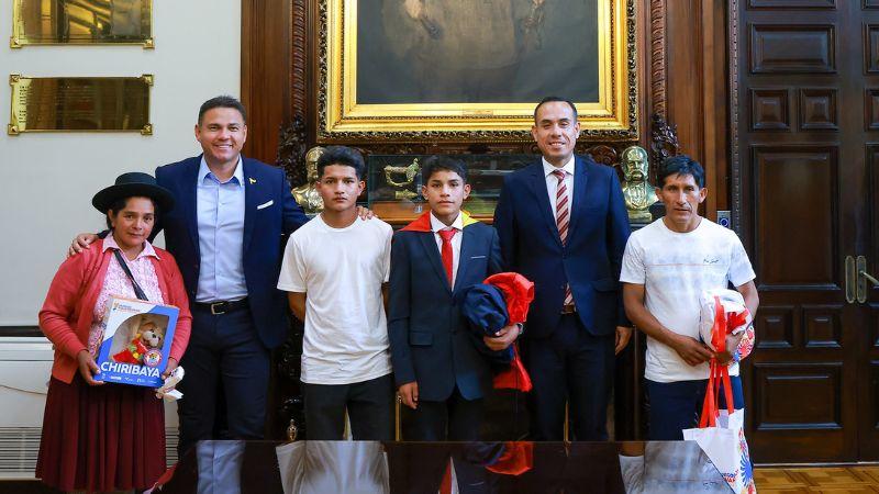 Presidente José Jerí y Pol Deportes