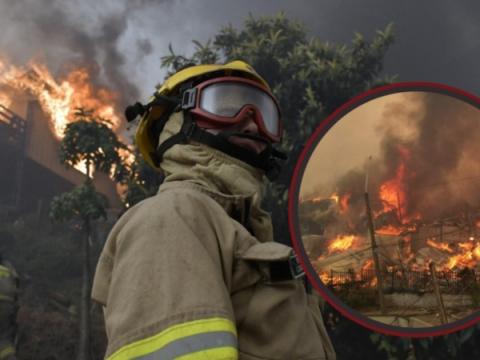 Chile incendios cancillería 
