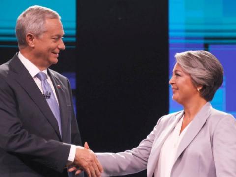 Antonio Kast y Jeanette Jara