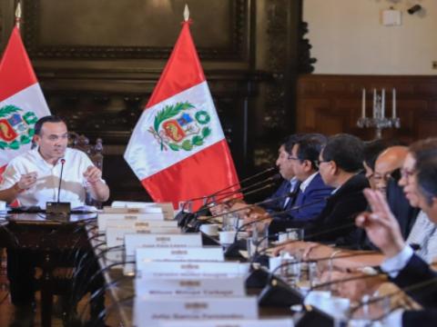 Reunión de presidente Jerí con gremios de transporte Palacio de Gobierno Presidencia