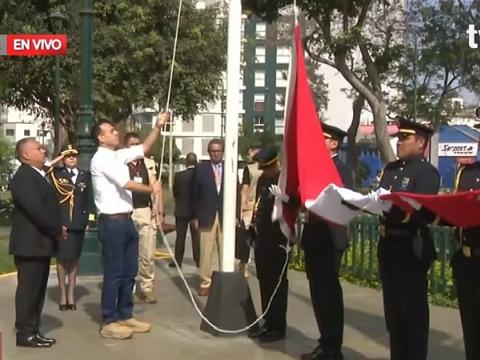 presidente José Jerí himno nacional Jesús maría