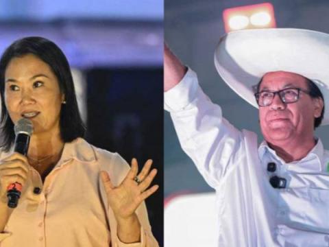 Keiko Fujimori y Roberto Sánchez