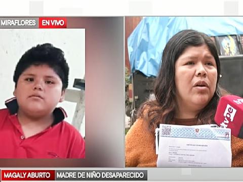 SJM niños escolares niño desaparecido