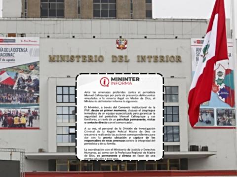mininter pnp madre de dios minería ilegal