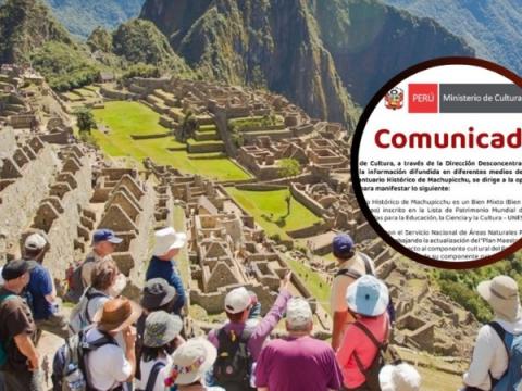Ministerio de Cultura machu Picchu