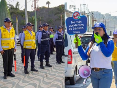 municipalidad de lima costa verde tráfico año nuevo