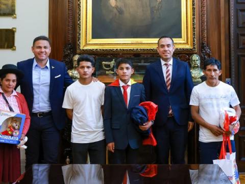 Presidente José Jerí y Pol Deportes