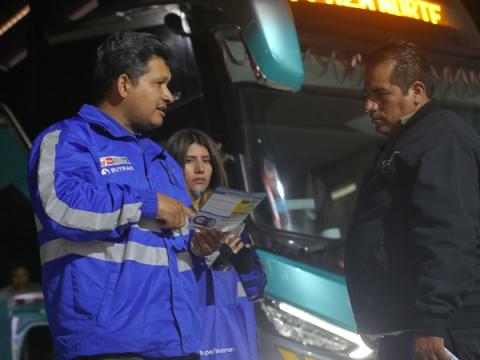 sutran buses transporte turismo feriado largo
