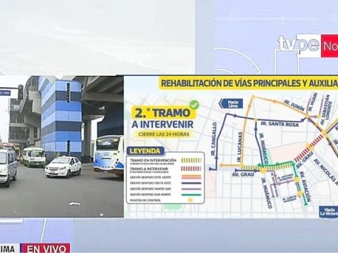 desvíos avenida grau municipalidad de lima abancay la victoria 