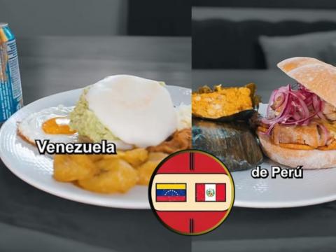 venezuela Perú mundial de desayunos pan con chicharrón arepa