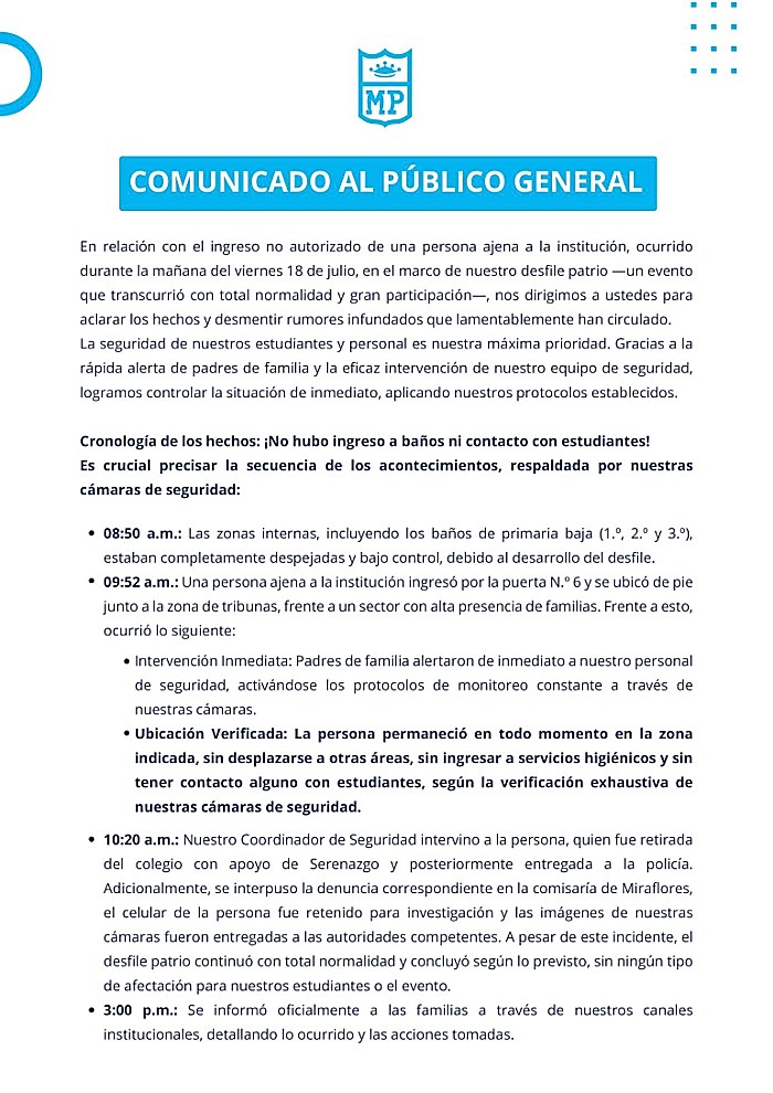 colegio miraflores