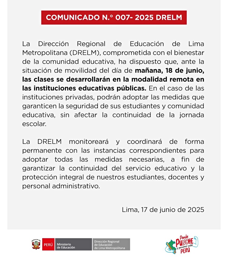 drelm comunicado 