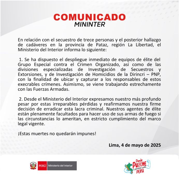mininter pataz