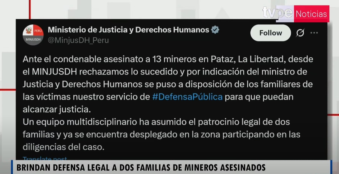 ministerio de justicia