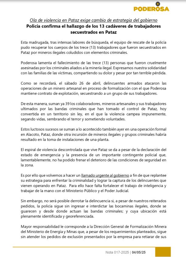 minera poderosa